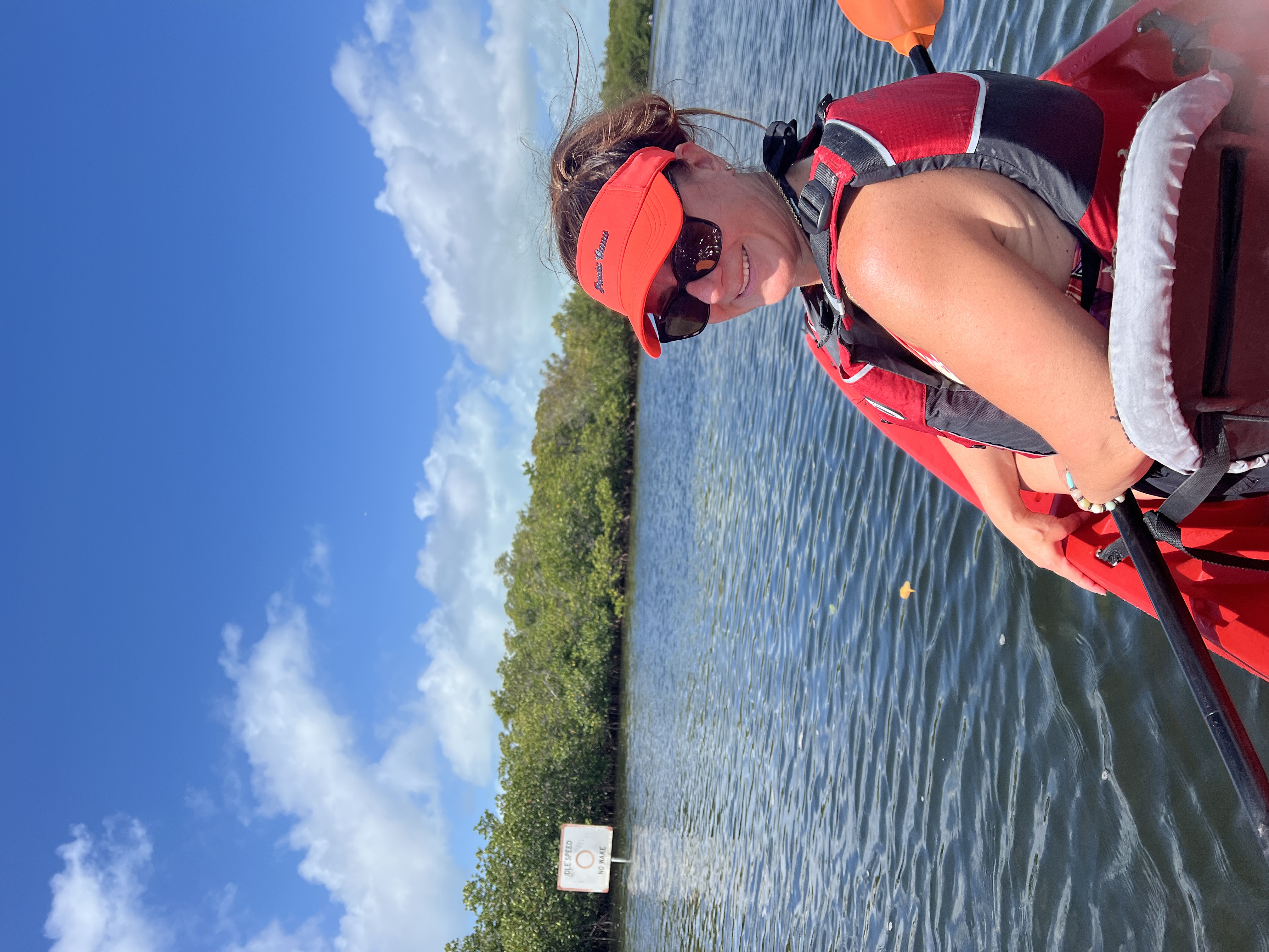 Carrie kayaking in Florida
